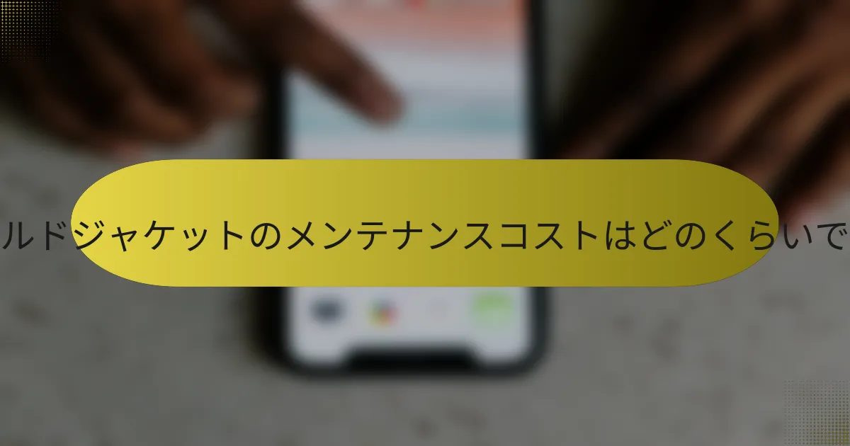 フィールドジャケットのメンテナンスコストはどのくらいですか？